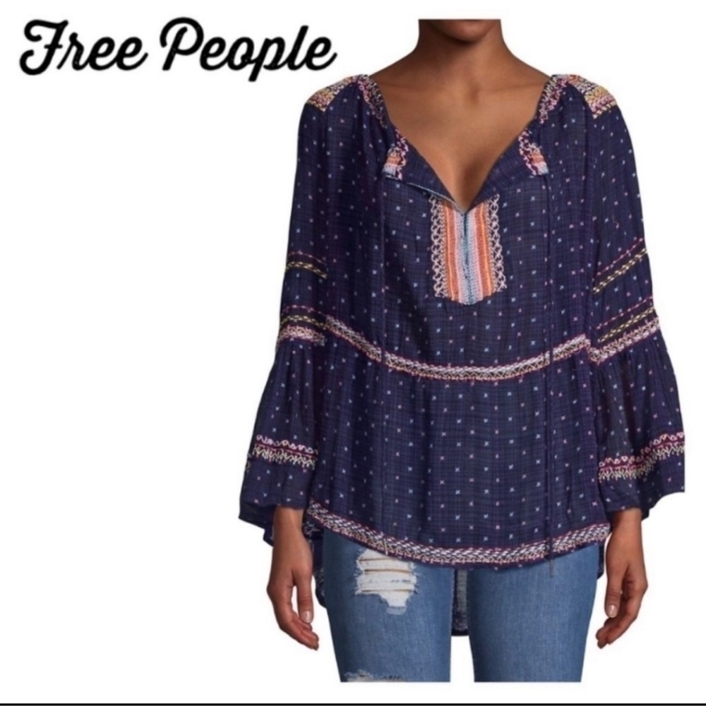 BNWT! Free people Talia embroidered blouse